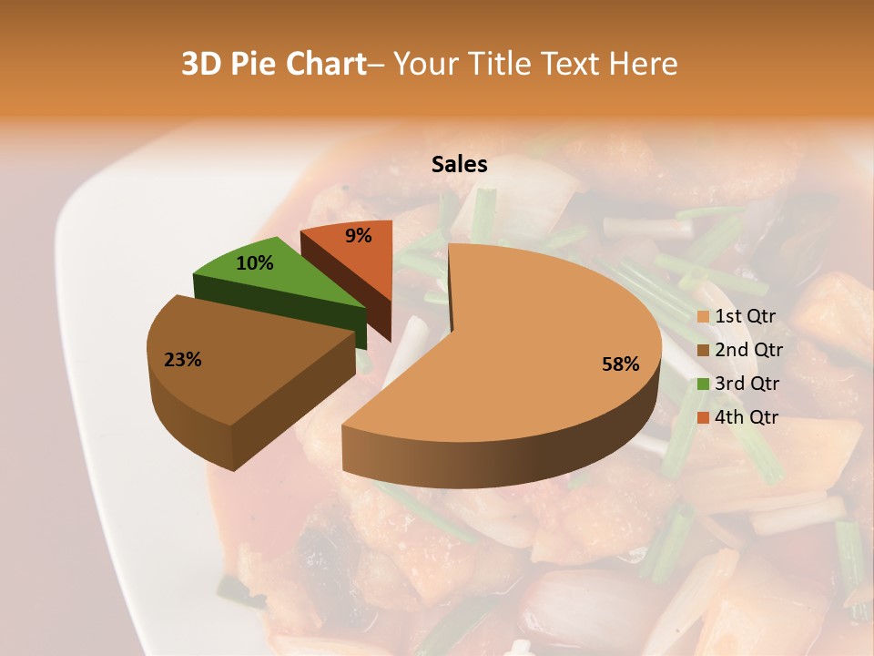 Vegetable Stir Food PowerPoint Template
