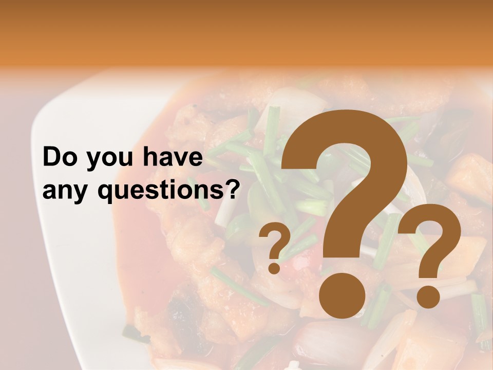 Vegetable Stir Food PowerPoint Template