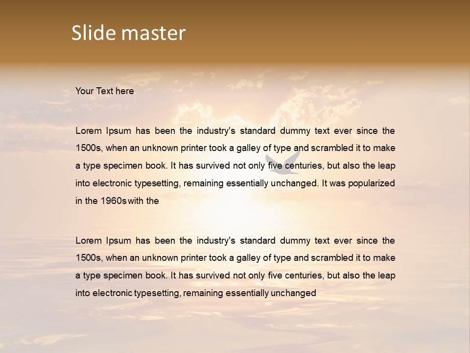 Tourism Ecological Texture PowerPoint Template