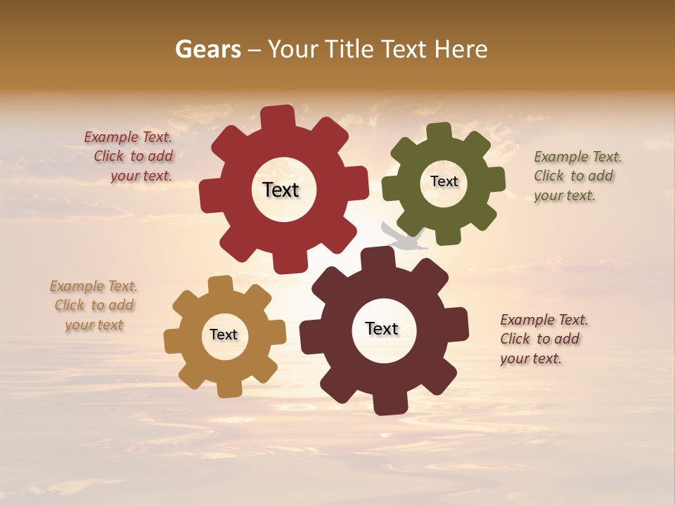 Tourism Ecological Texture PowerPoint Template