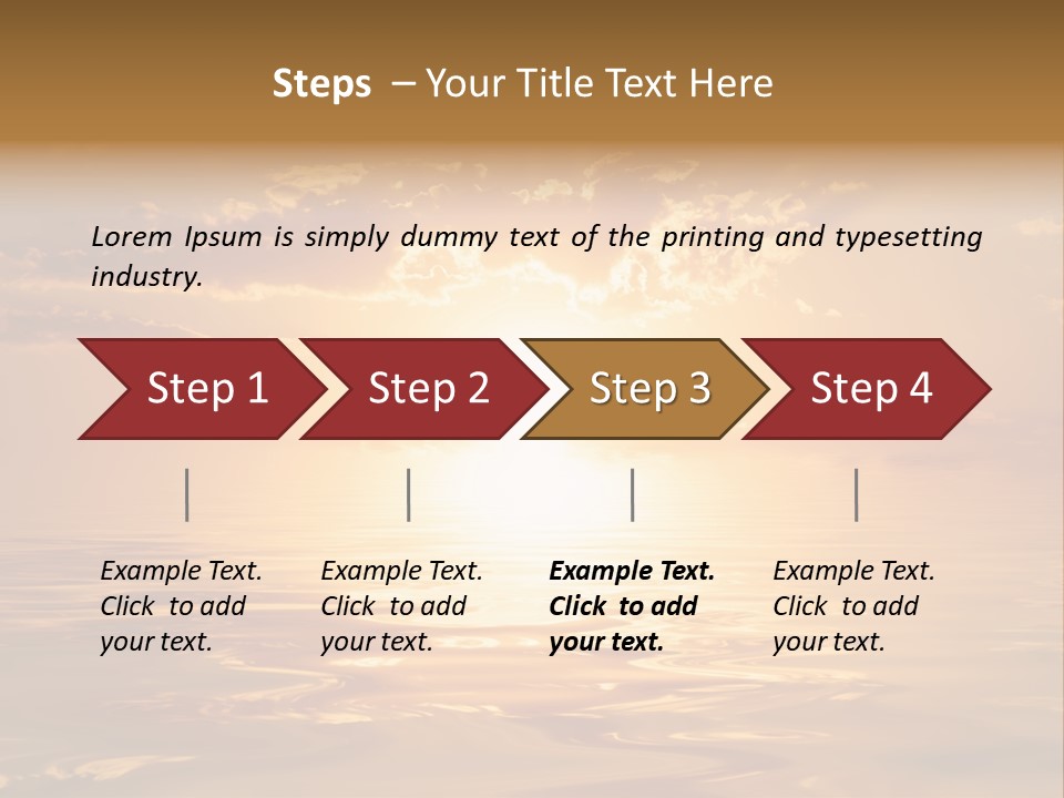 Tourism Ecological Texture PowerPoint Template