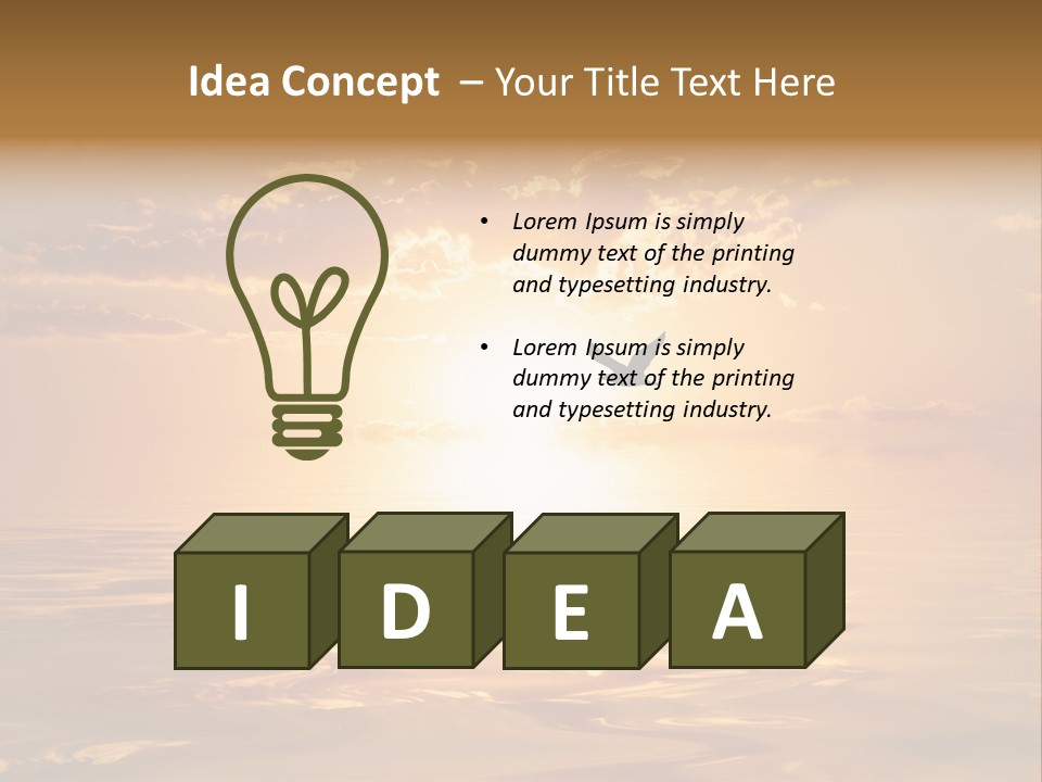 Tourism Ecological Texture PowerPoint Template