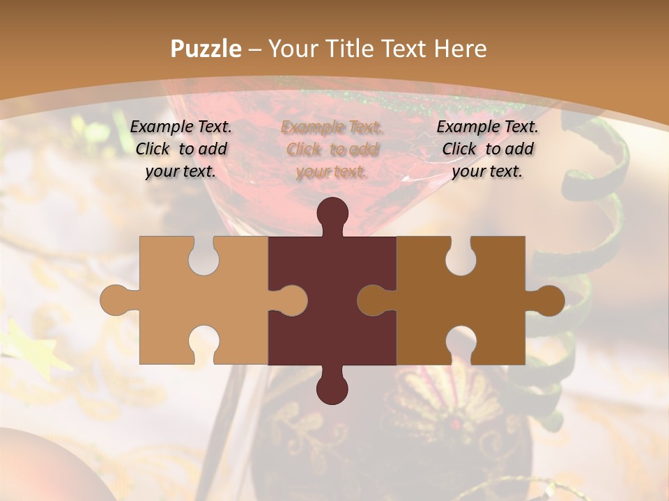 Gin Liqueur Juice PowerPoint Template