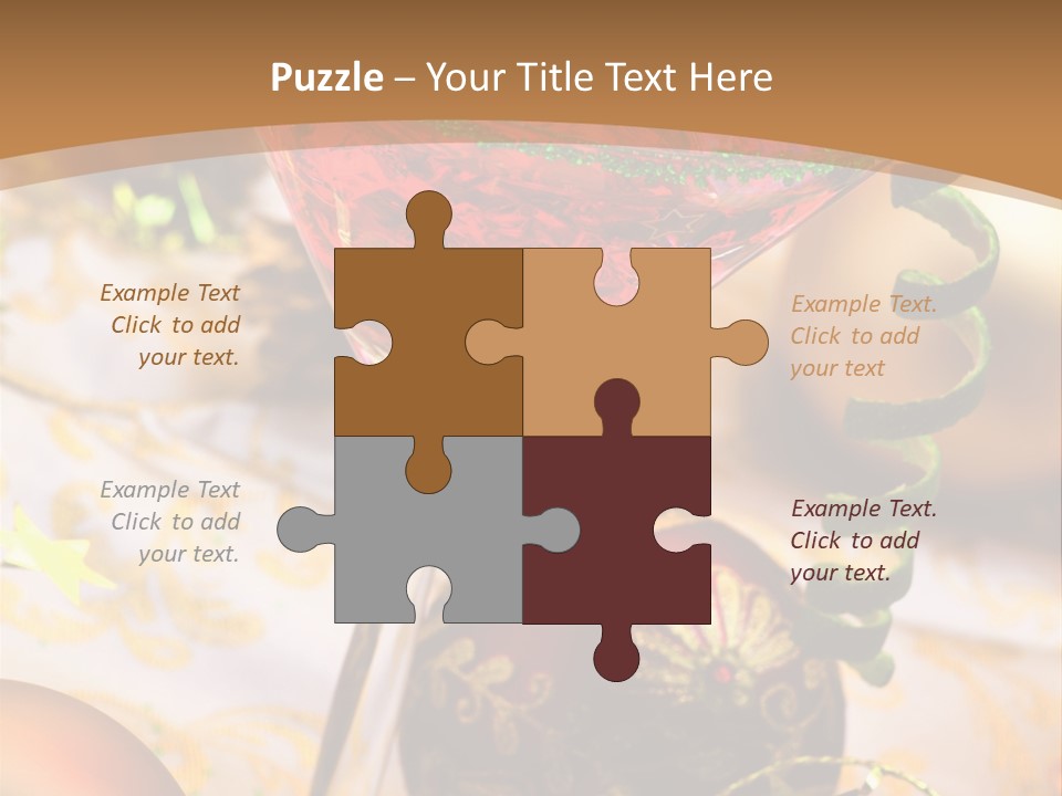 Gin Liqueur Juice PowerPoint Template