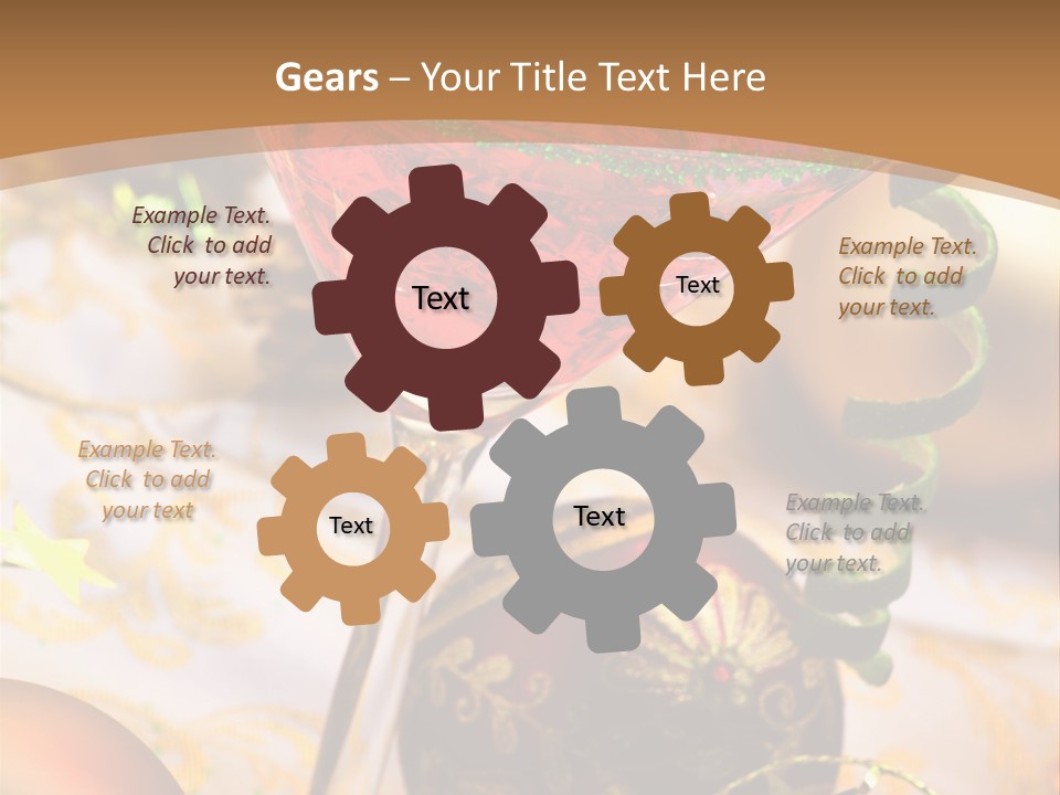 Gin Liqueur Juice PowerPoint Template