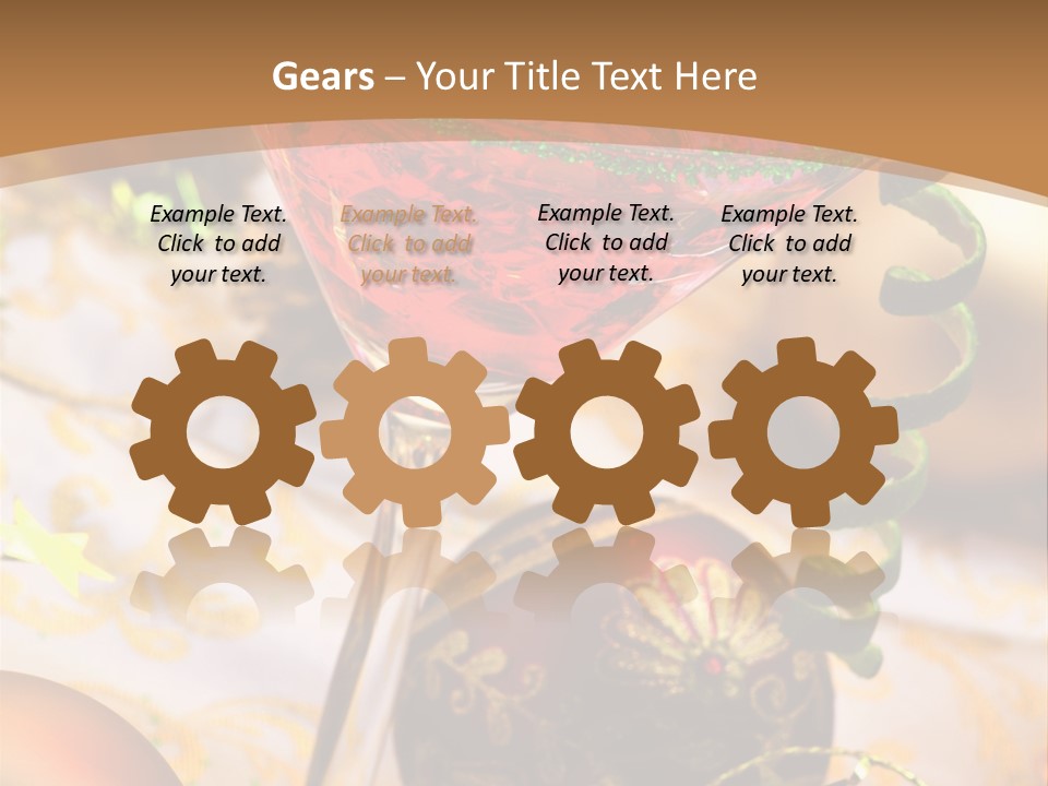 Gin Liqueur Juice PowerPoint Template