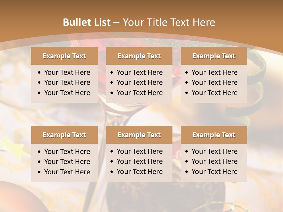 Gin Liqueur Juice PowerPoint Template