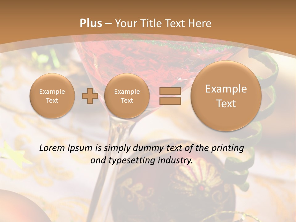 Gin Liqueur Juice PowerPoint Template