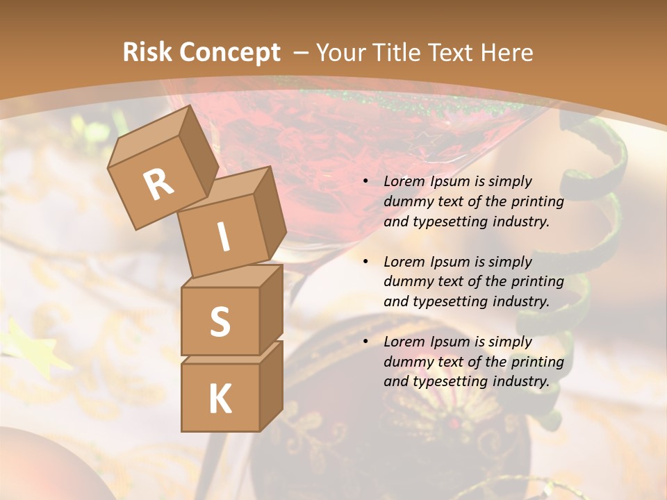 Gin Liqueur Juice PowerPoint Template