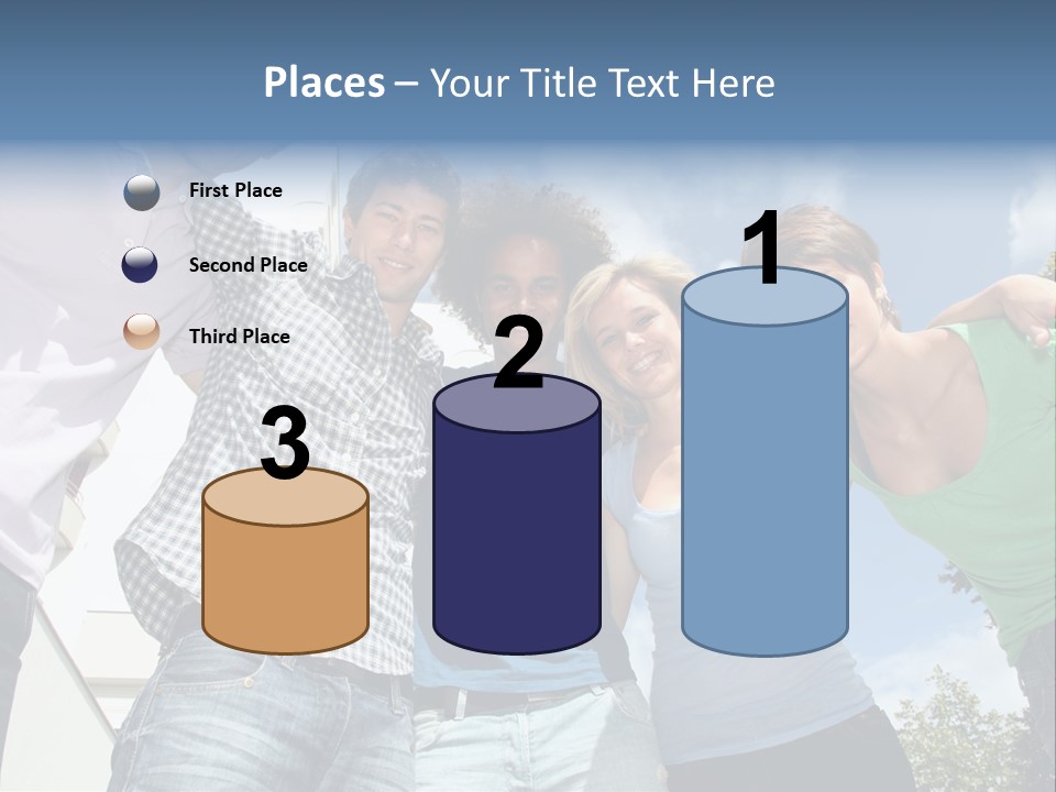 A Group Of People Standing Next To Each Other PowerPoint Template