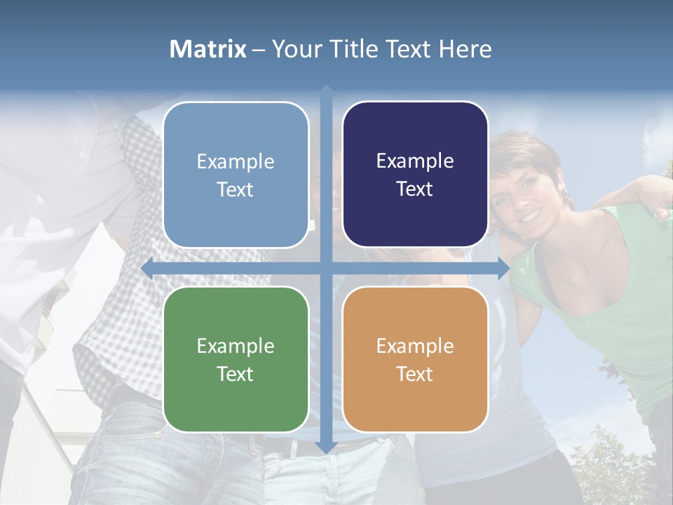 A Group Of People Standing Next To Each Other PowerPoint Template