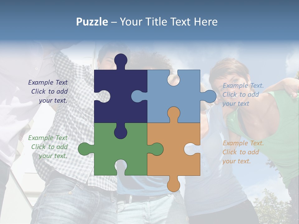 A Group Of People Standing Next To Each Other PowerPoint Template