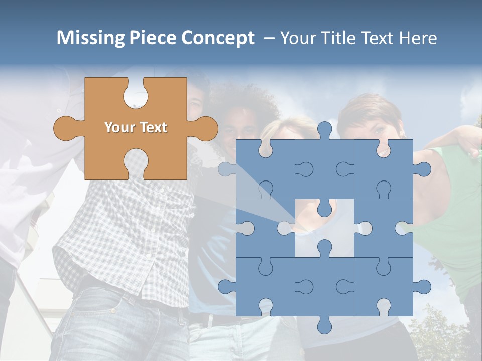 A Group Of People Standing Next To Each Other PowerPoint Template