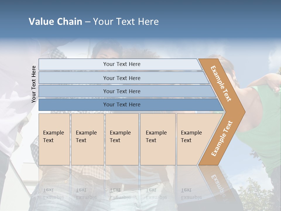 A Group Of People Standing Next To Each Other PowerPoint Template