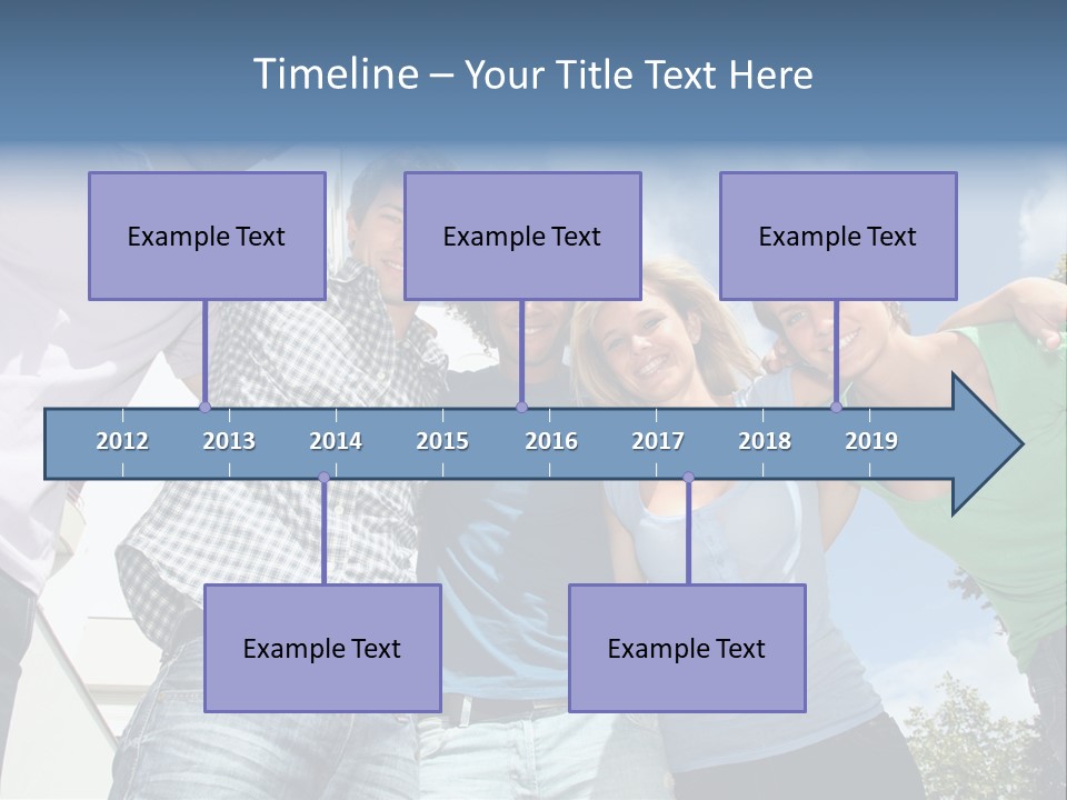 A Group Of People Standing Next To Each Other PowerPoint Template