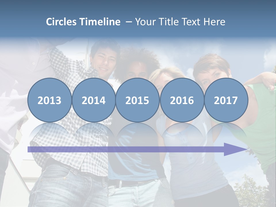 A Group Of People Standing Next To Each Other PowerPoint Template