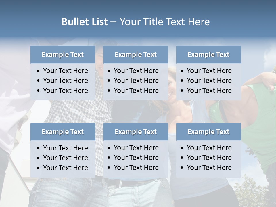 A Group Of People Standing Next To Each Other PowerPoint Template