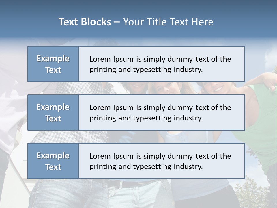 A Group Of People Standing Next To Each Other PowerPoint Template