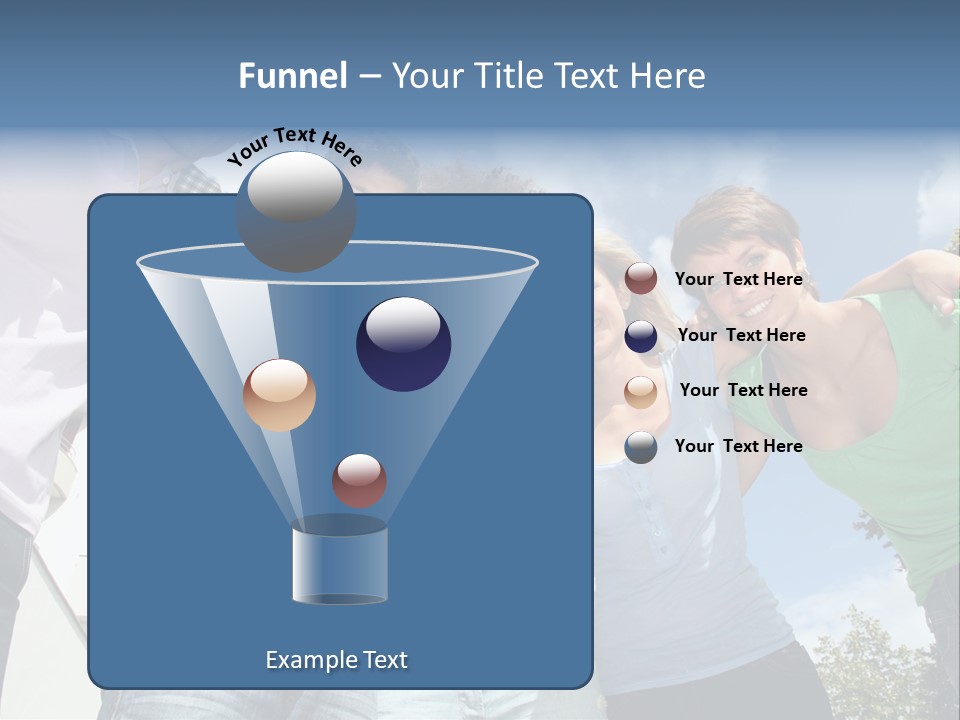 A Group Of People Standing Next To Each Other PowerPoint Template