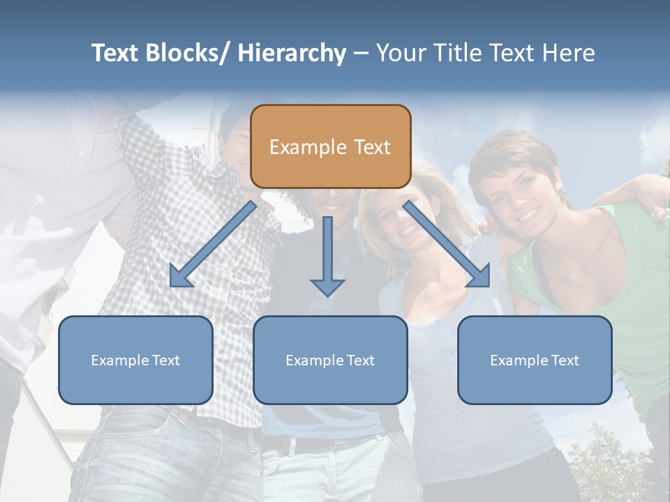 A Group Of People Standing Next To Each Other PowerPoint Template