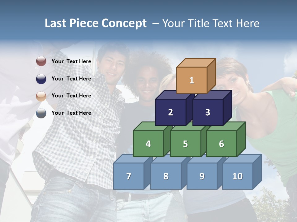 A Group Of People Standing Next To Each Other PowerPoint Template