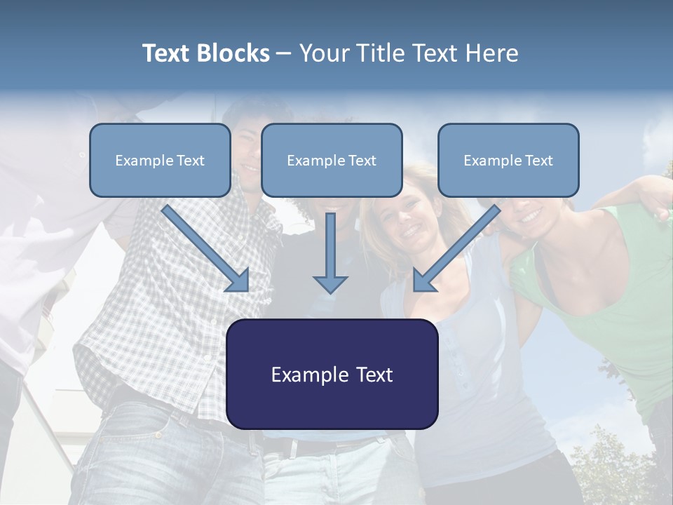 A Group Of People Standing Next To Each Other PowerPoint Template