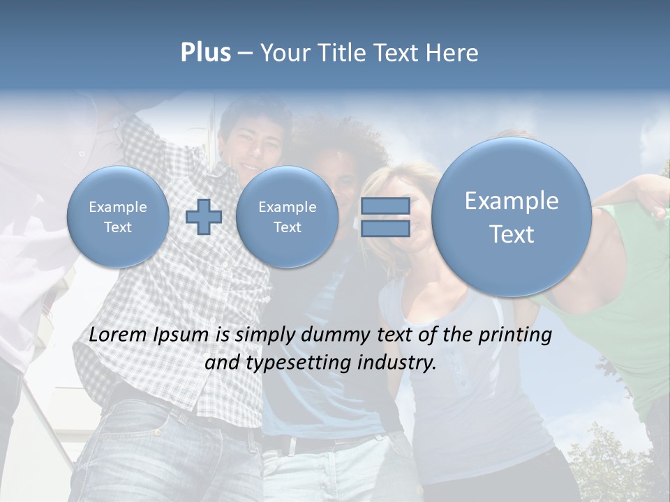 A Group Of People Standing Next To Each Other PowerPoint Template