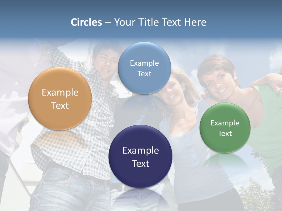 A Group Of People Standing Next To Each Other PowerPoint Template