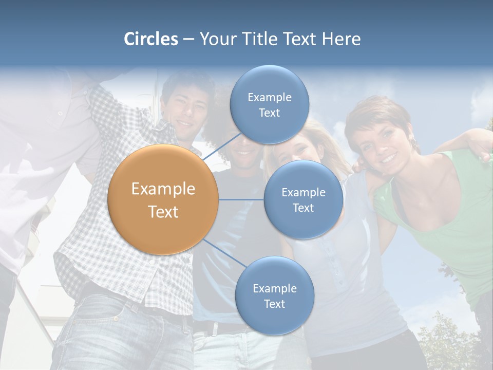 A Group Of People Standing Next To Each Other PowerPoint Template