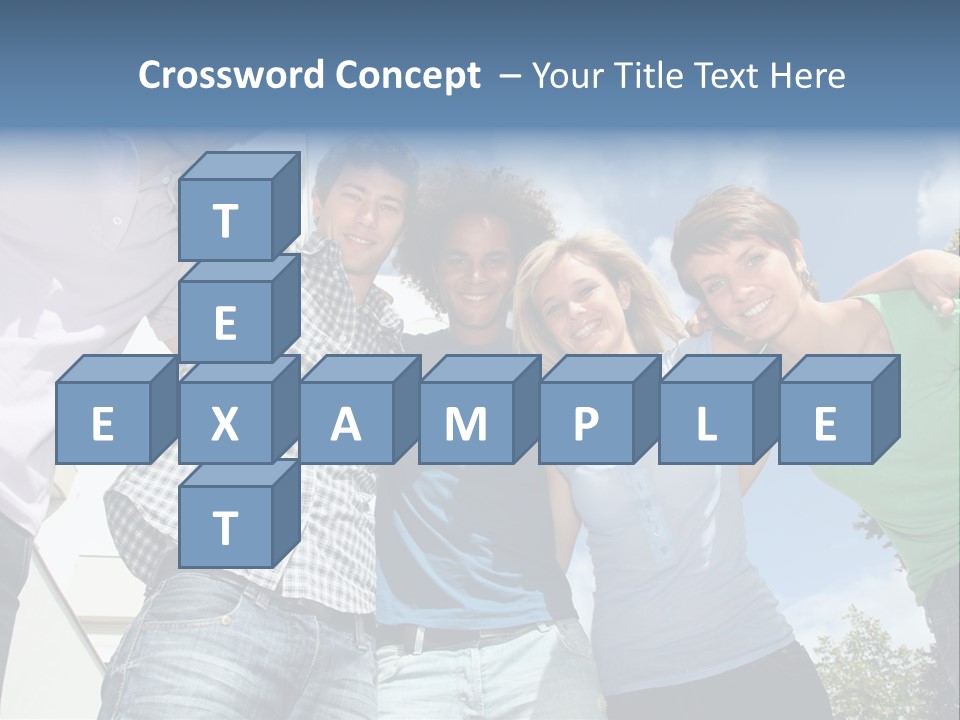 A Group Of People Standing Next To Each Other PowerPoint Template