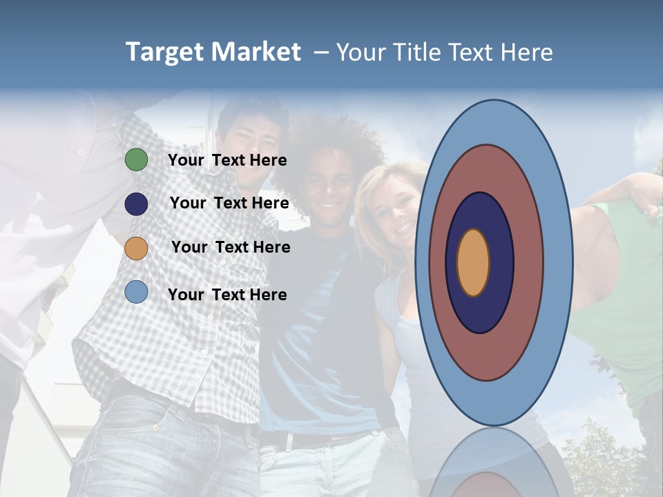 A Group Of People Standing Next To Each Other PowerPoint Template