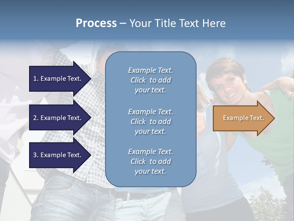 A Group Of People Standing Next To Each Other PowerPoint Template
