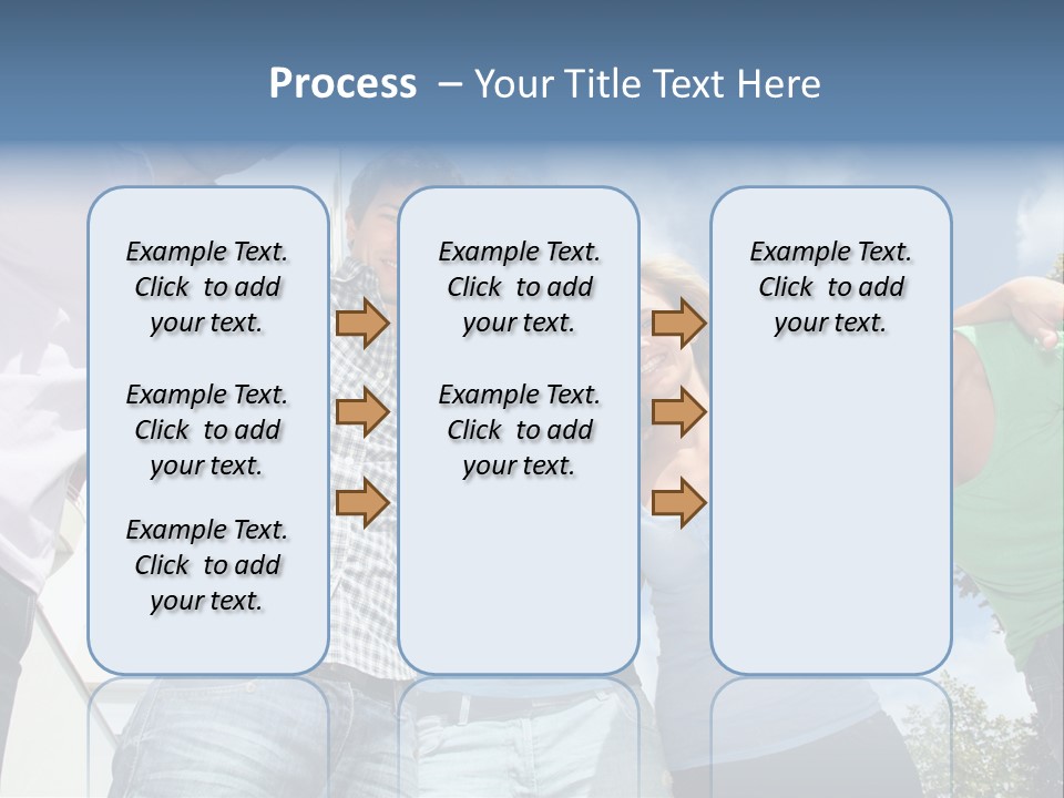 A Group Of People Standing Next To Each Other PowerPoint Template