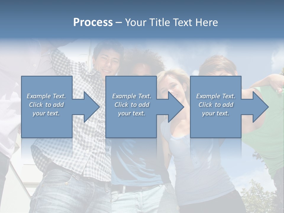 A Group Of People Standing Next To Each Other PowerPoint Template