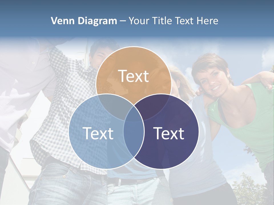 A Group Of People Standing Next To Each Other PowerPoint Template