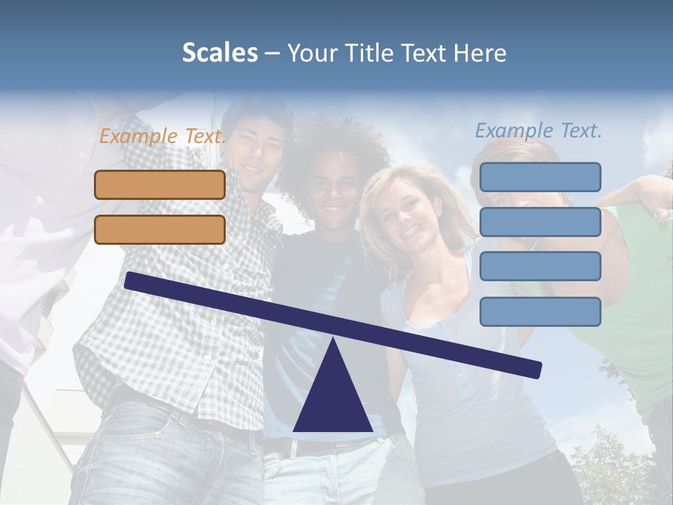 A Group Of People Standing Next To Each Other PowerPoint Template