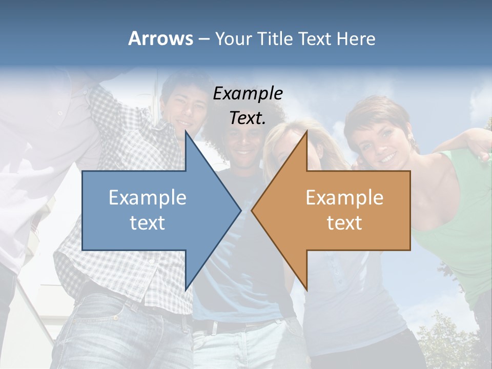 A Group Of People Standing Next To Each Other PowerPoint Template