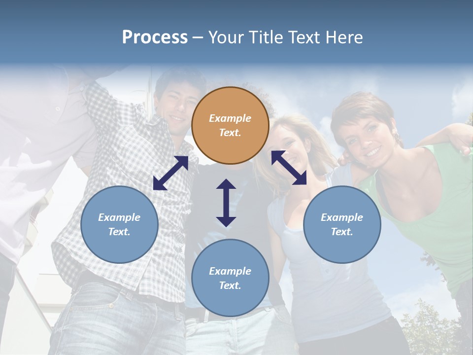 A Group Of People Standing Next To Each Other PowerPoint Template