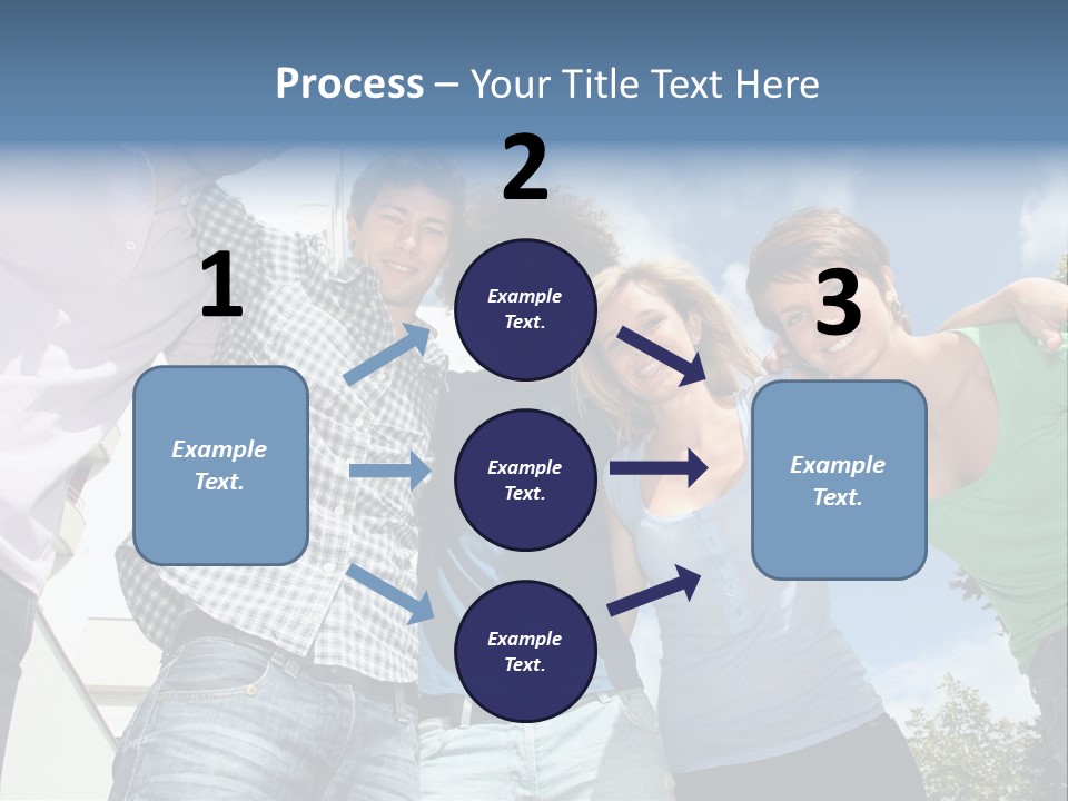 A Group Of People Standing Next To Each Other PowerPoint Template