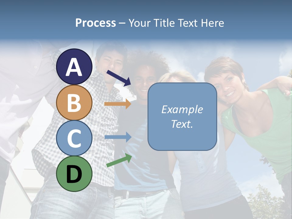 A Group Of People Standing Next To Each Other PowerPoint Template