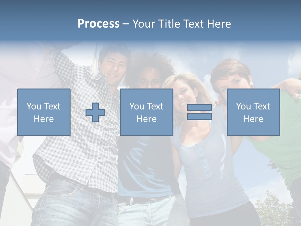 A Group Of People Standing Next To Each Other PowerPoint Template