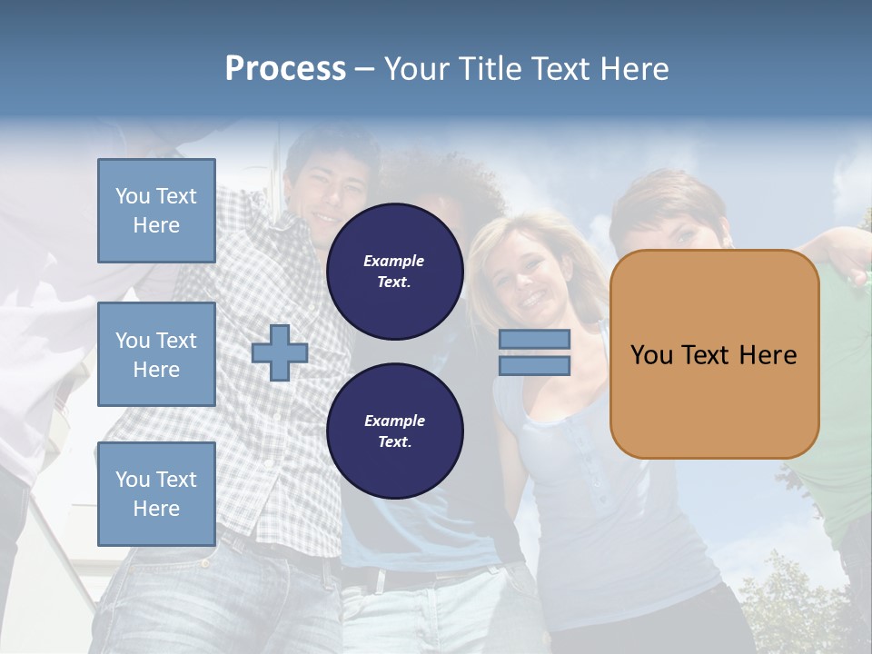 A Group Of People Standing Next To Each Other PowerPoint Template