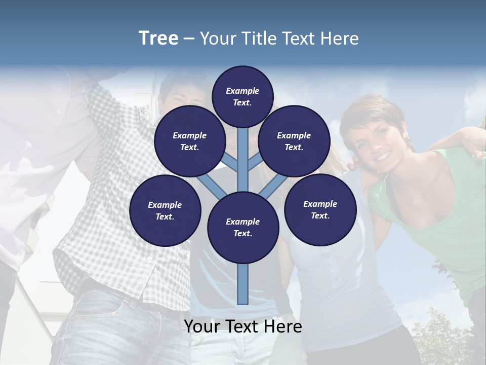 A Group Of People Standing Next To Each Other PowerPoint Template