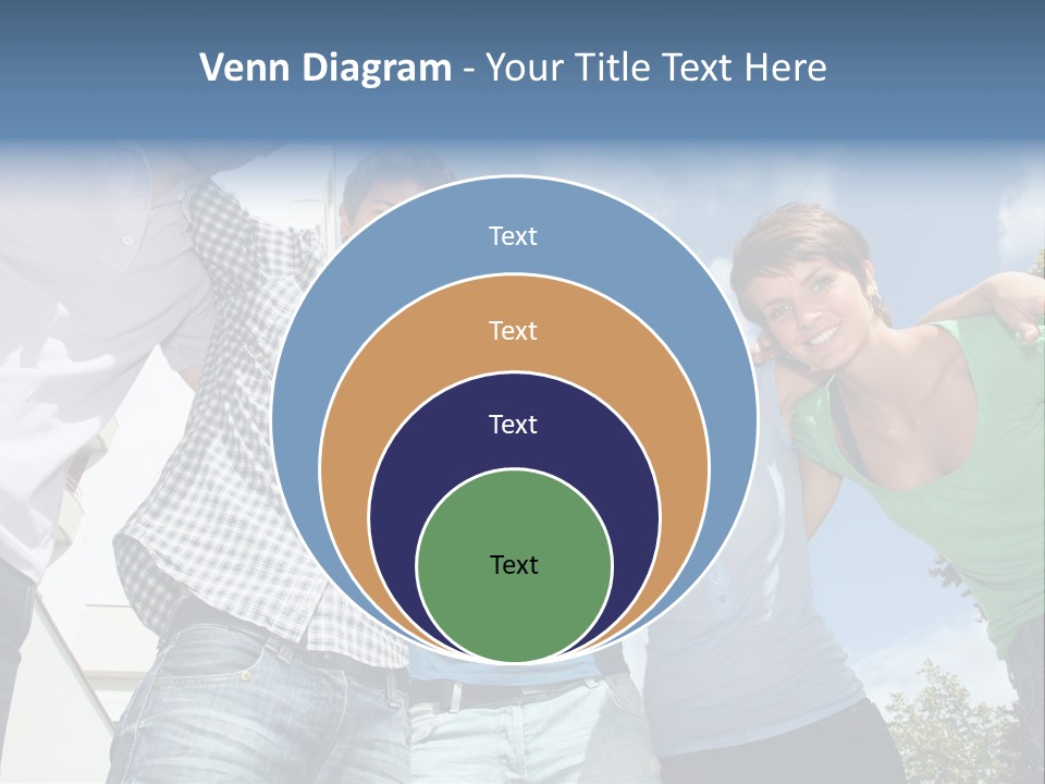 A Group Of People Standing Next To Each Other PowerPoint Template