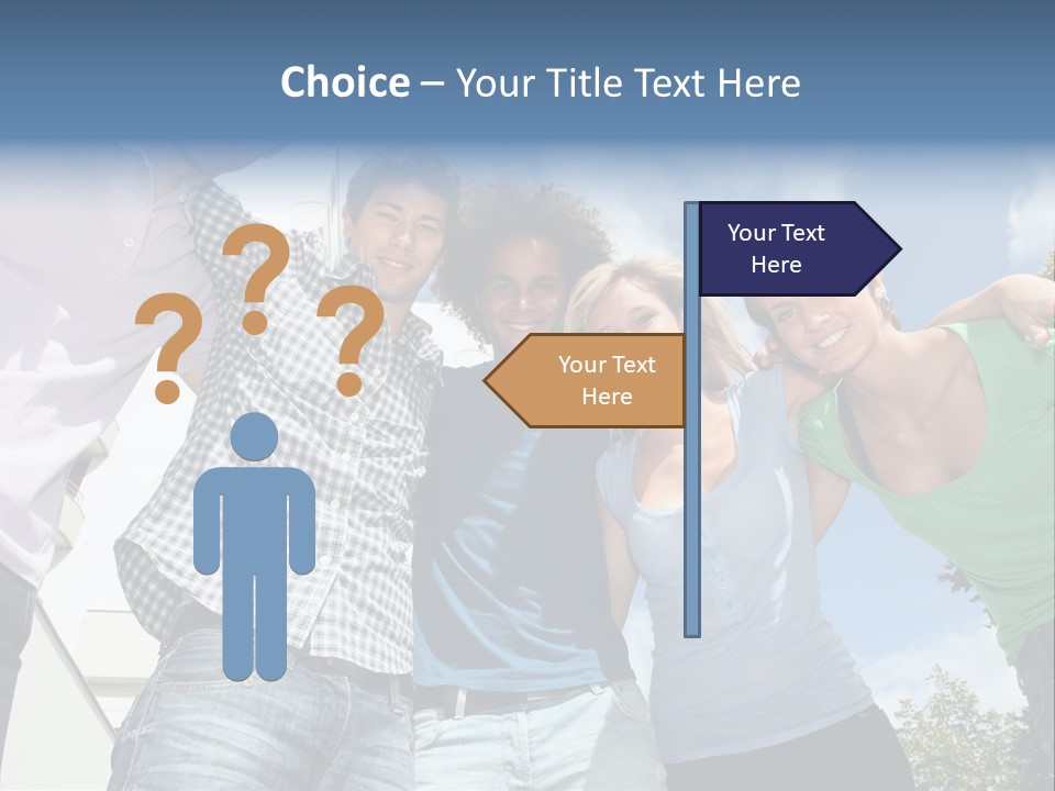 A Group Of People Standing Next To Each Other PowerPoint Template