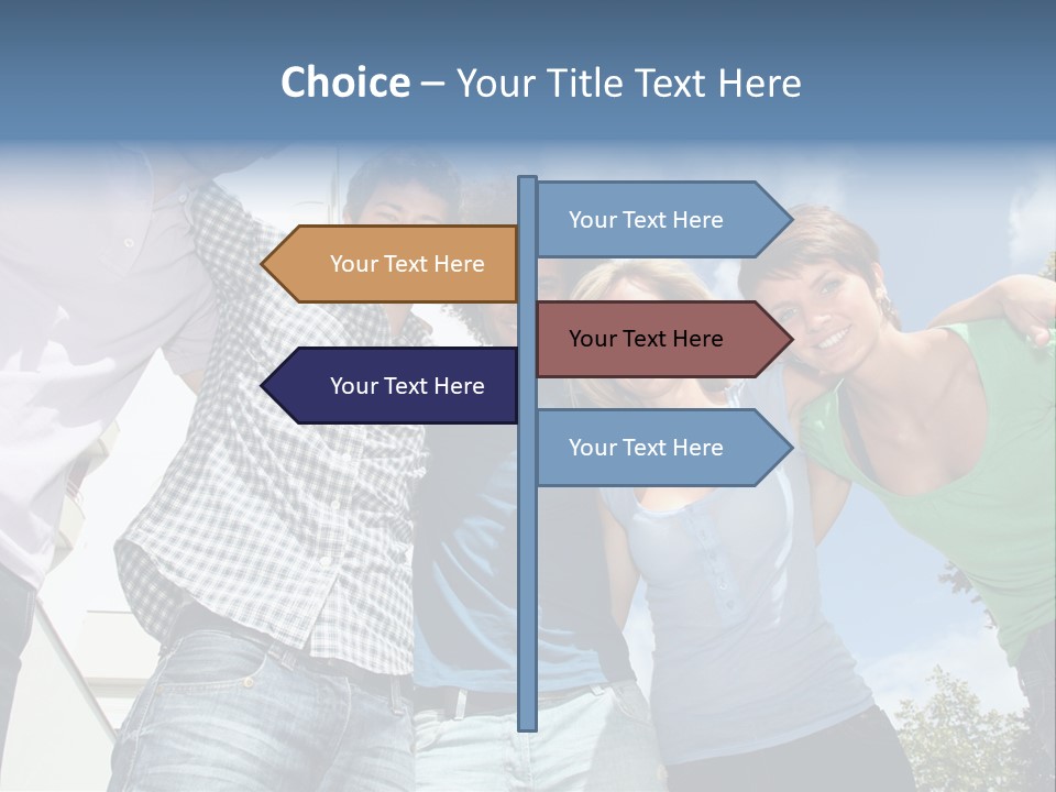 A Group Of People Standing Next To Each Other PowerPoint Template