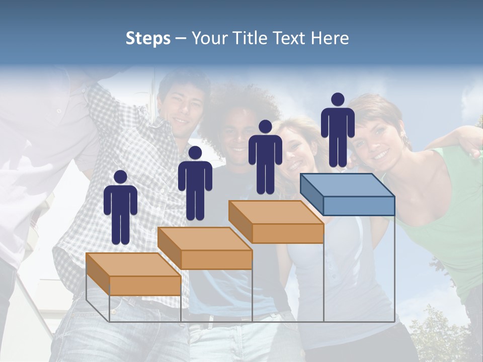 A Group Of People Standing Next To Each Other PowerPoint Template