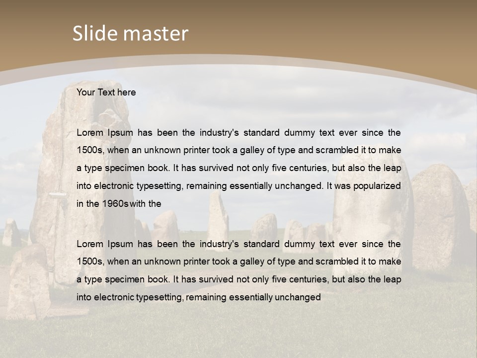 Travelling Meadow Outdoors PowerPoint Template