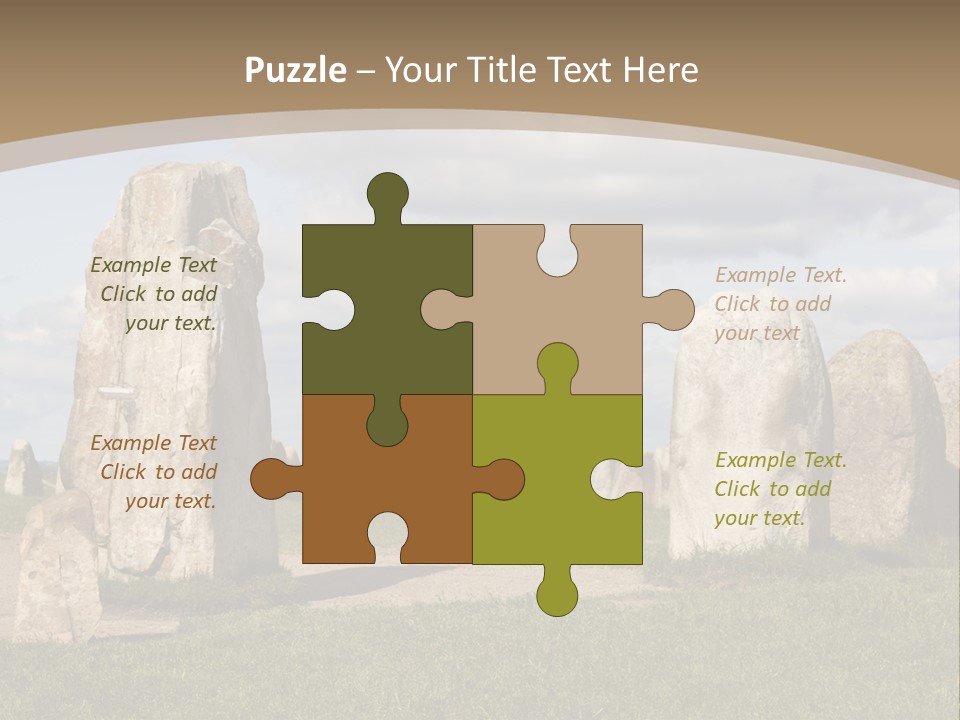 Travelling Meadow Outdoors PowerPoint Template