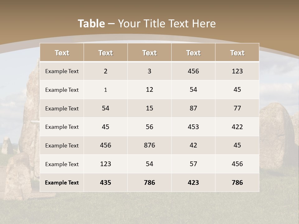 Travelling Meadow Outdoors PowerPoint Template